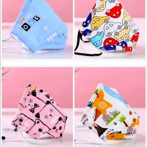 Youth Size Face Masks - 4 Fun Designs